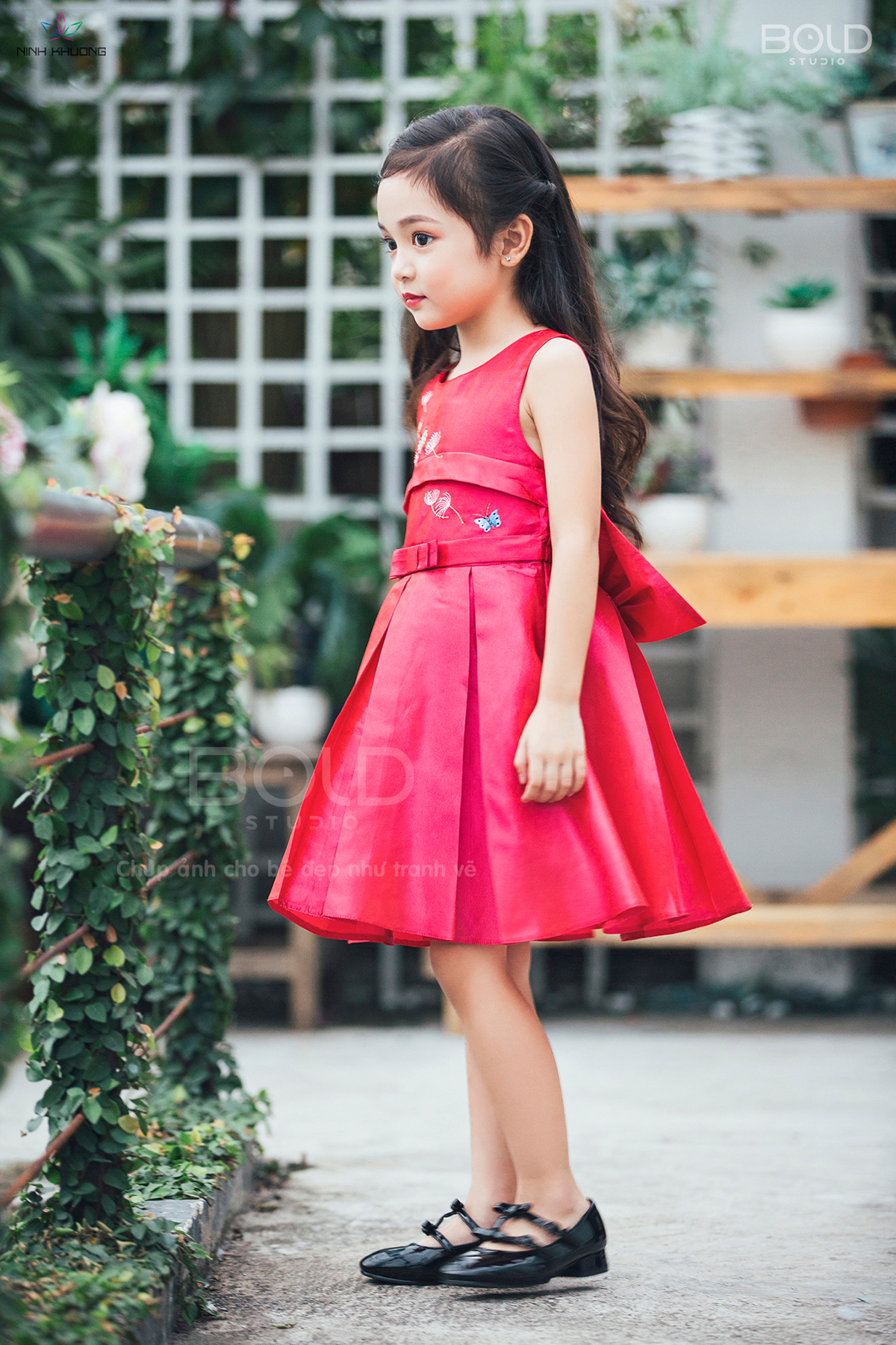 HCM]Đầm váy bé gái đầm váy nhung body xẻ tà kiểu thượng hải thêu hoa cho bé  mặc đi chơi (màu đỏ) | Lazada.vn